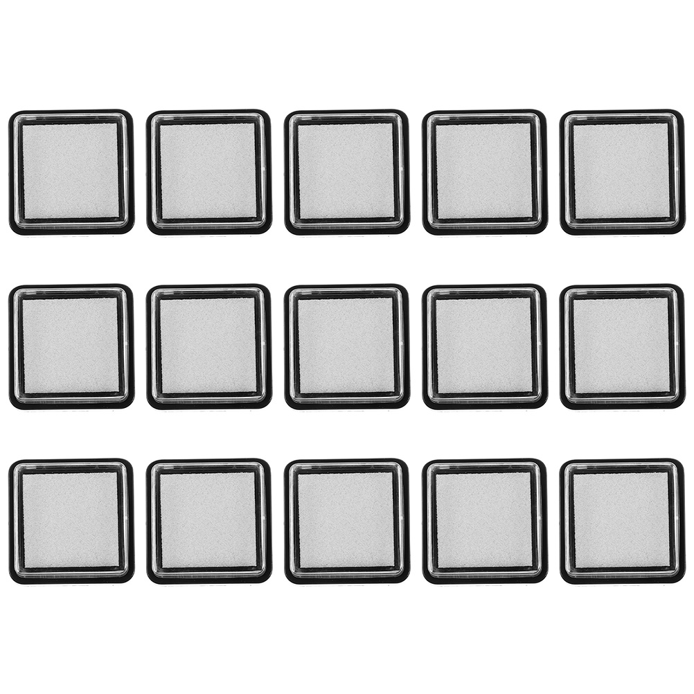 Stamping Ink Pad - 15 個インクパッドインクパッドブランク 3x3CM スタンピングクラフト空の指紋印オフィス会計用品