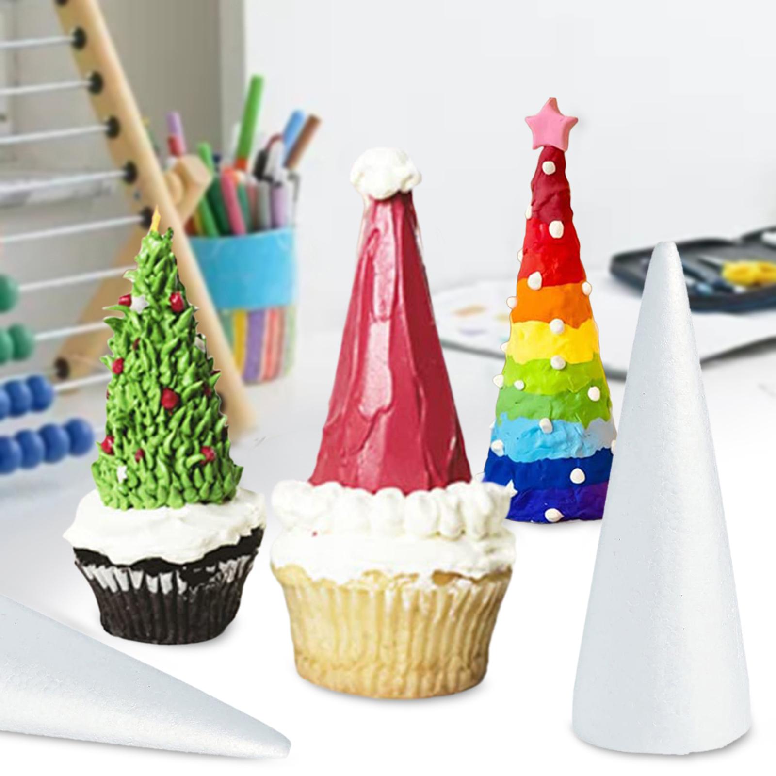 Art Craft Kids - 30個入りフォームコーン クラフト用 フォームツリーコーン 子供向けプロジェクト 手作りDIYアート クリスマスツリー