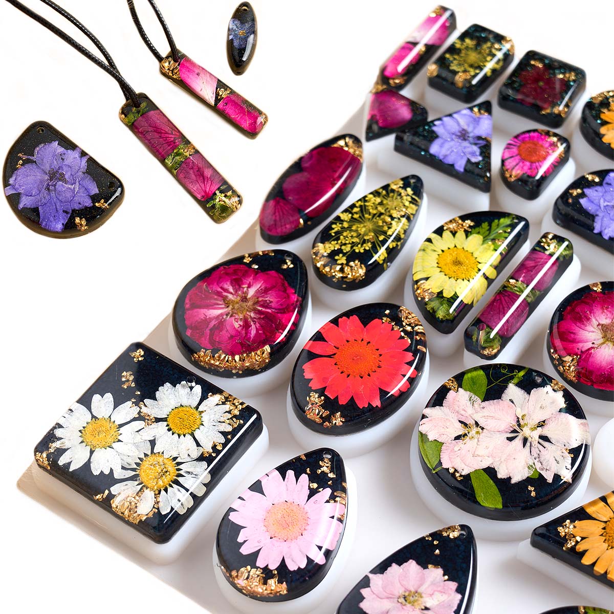 Art Craft Show - タイムストーンペンダントシリコーン型 DIY ジュエリークラフトメイキングクリスタルエポキシ樹脂イヤリングネックレスキーホルダーアートギフト金型