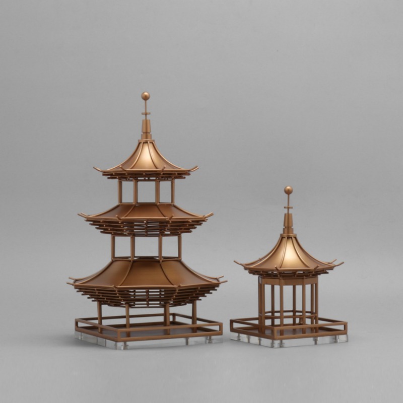 現代中国の金属製装飾品＆ディスプレイ棚、手作りの風水塔の装飾 - Art Craft Bar のレビューと価格