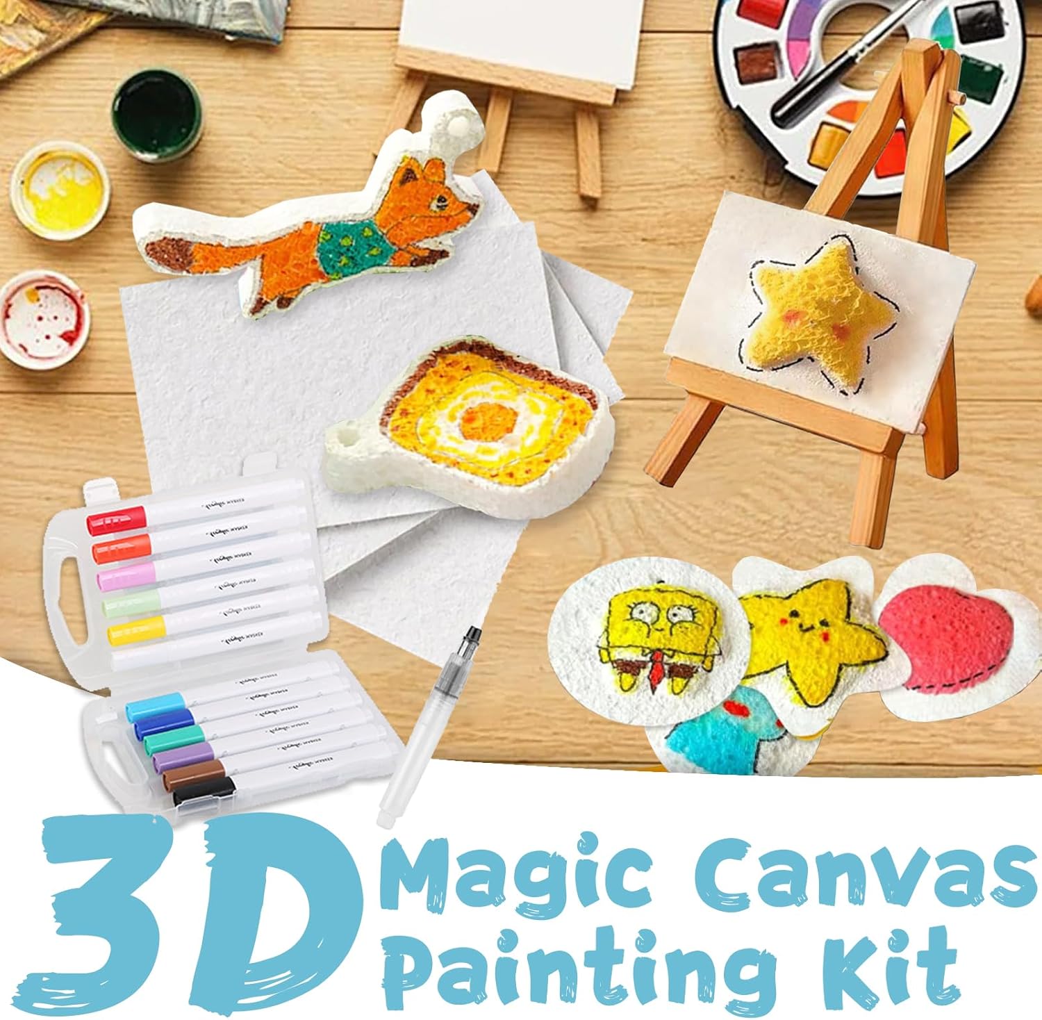 3D立体発泡テクスチャ絵画紙セット 子供用 DIYアートクラ - Art Craft Kids のレビューと価格