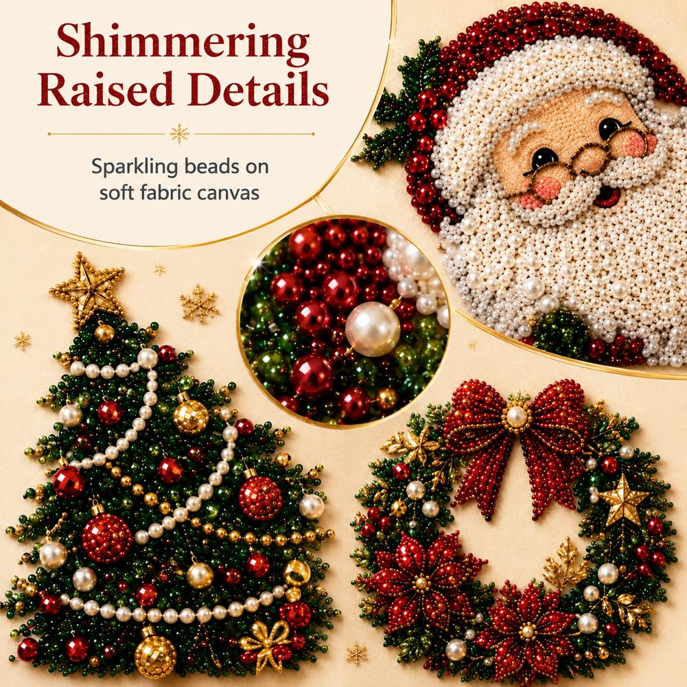 クリスマス サンタクロース パールアート DIYキット 額入 - Art Craft Kids のレビューと価格