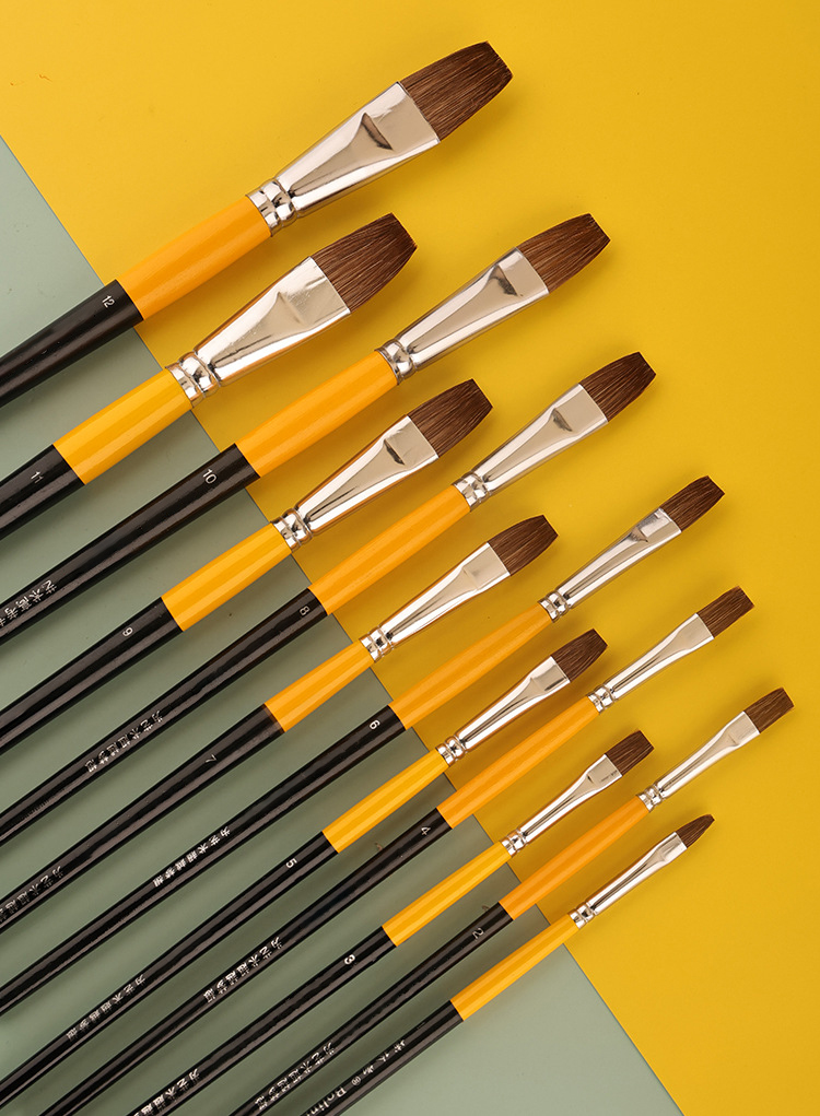 イタチの毛,アクリル絵の具,水彩絵の具,ブラシ,列,画材,フ - Art Craft 3 Year Old のレビューと価格