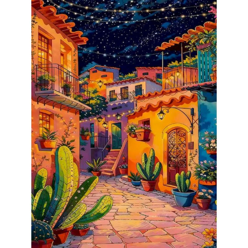 GATYZTORY ナイトシティ 数字で描く絵画 ウォールア - Art Craft Night のレビューと価格