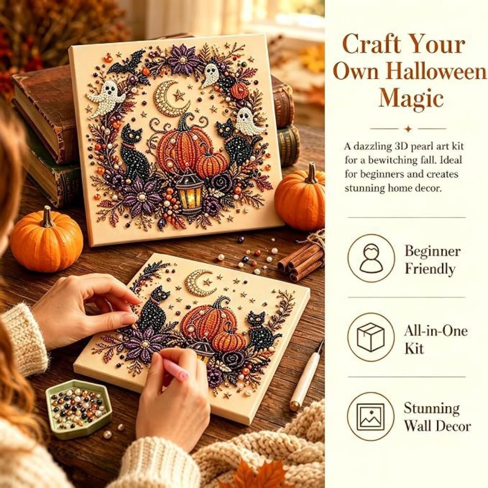 フレンドリークラフツ ハロウィンパールアートキット オーナメ - Art Craft Event のレビューと価格