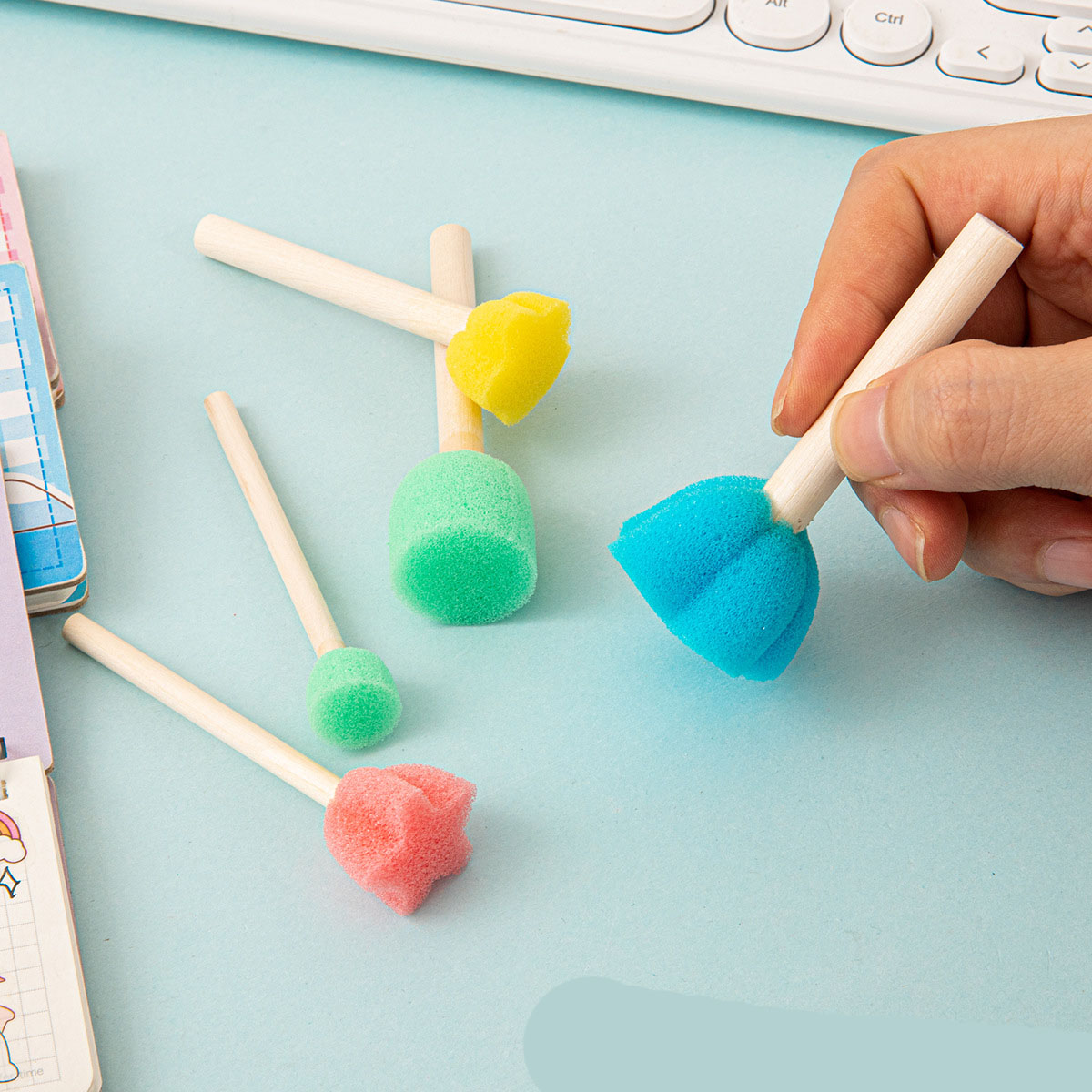 10 個ペイント陶器スポンジペイント用フェイスペイントスポン - Art Craft Kids のレビューと価格