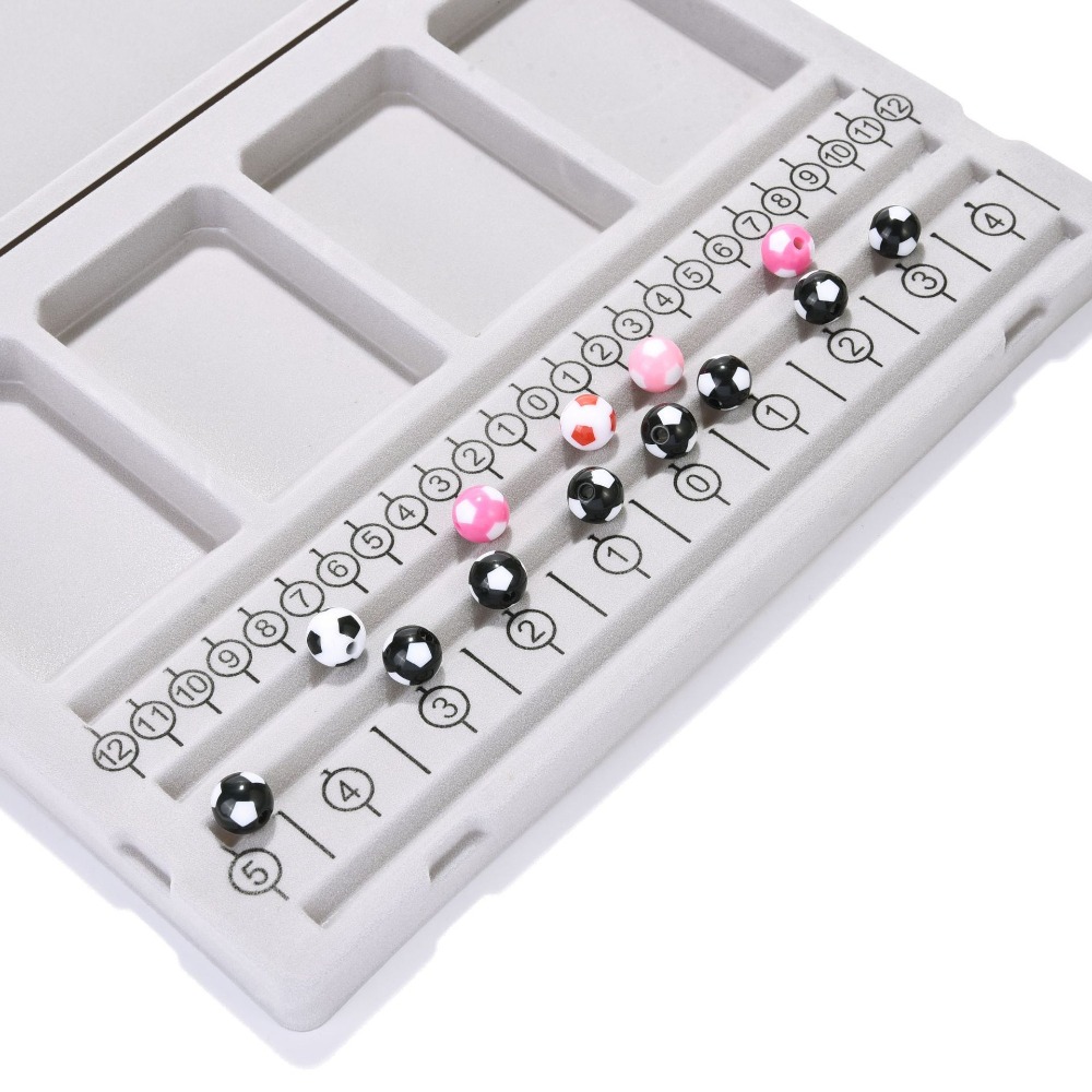 カラフルなフロッケダビーズボードブレスレットネックレストレイ - Art Craft Board のレビューと価格