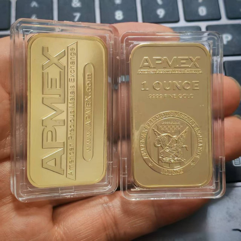 1PC 1オンス 非磁性 APMEX シルバーゴールドバー  - Art Craft Bar のレビューと価格