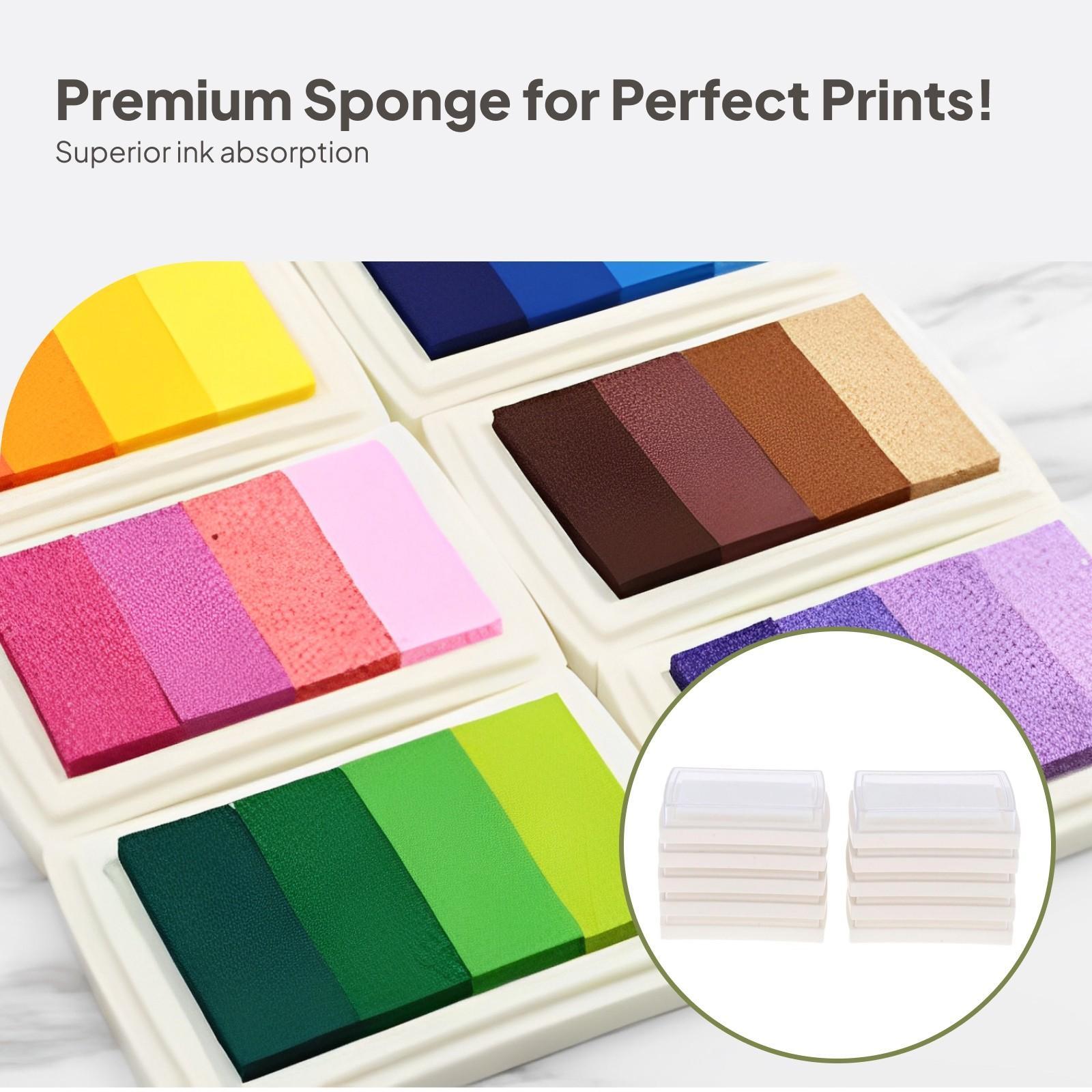 白いインクパッド 空白の花びら型スポンジ クラフトペーパーキ - Stamping Ink Pad のレビューと価格