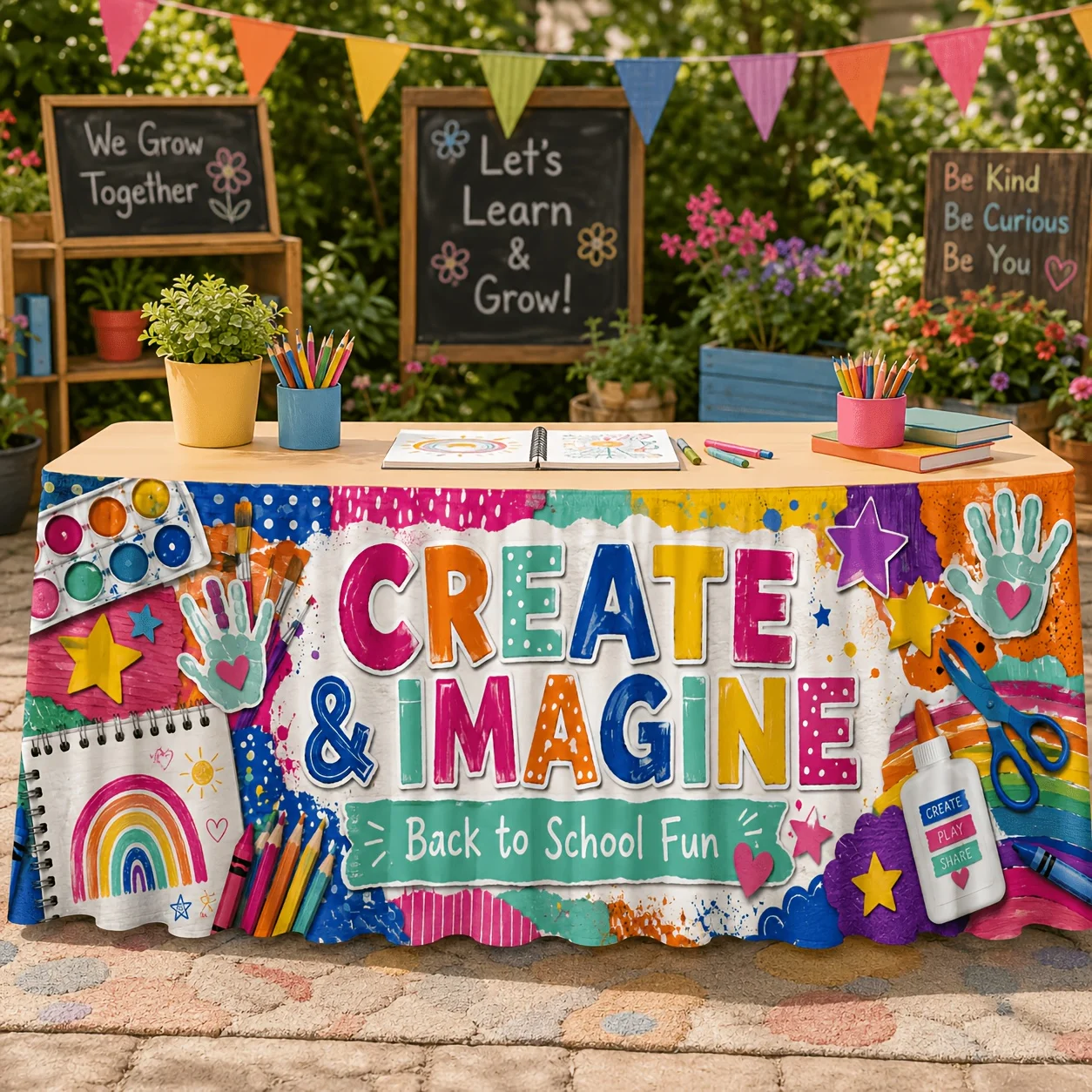 パーティーテーブルスカート1は、学校のイベント、美術の授業、 - Art Craft Event のレビューと価格