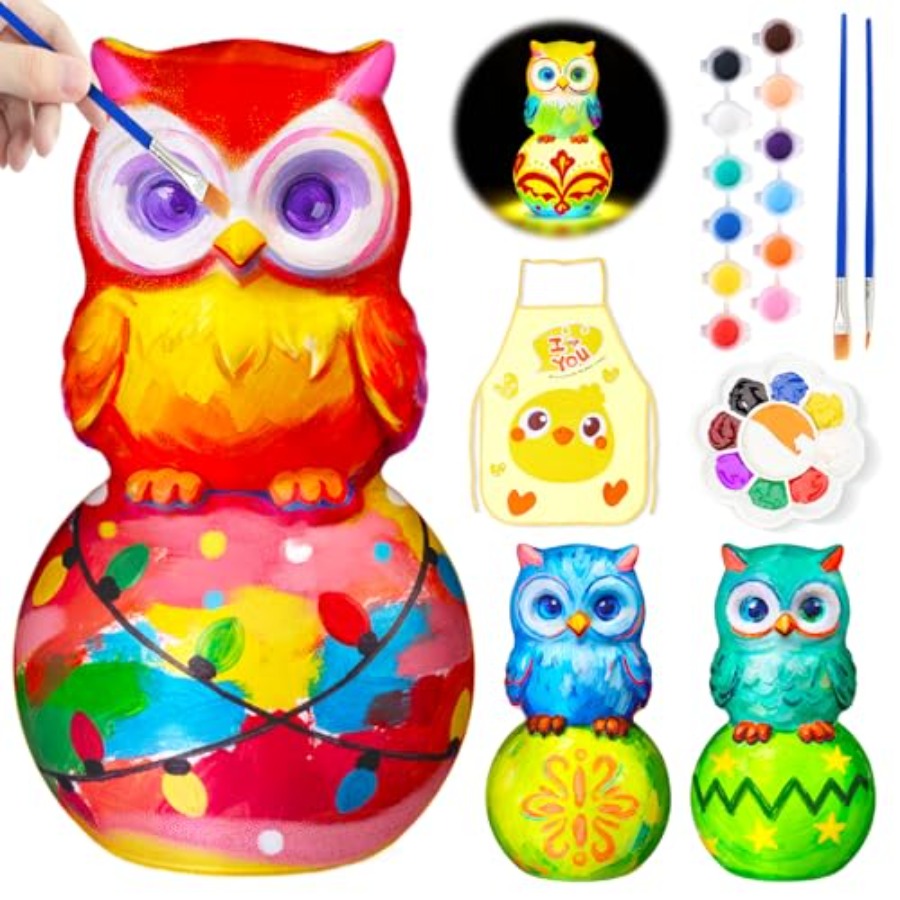 ペイントユアヨウンランプキット、8～12歳向けアート＆クラフ - Art Craft Night のレビューと価格