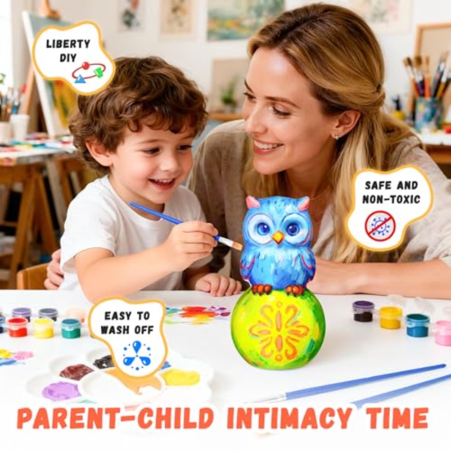 ペイントユアヨウンランプキット、8～12歳向けアート＆クラフ - Art Craft Night のレビューと価格
