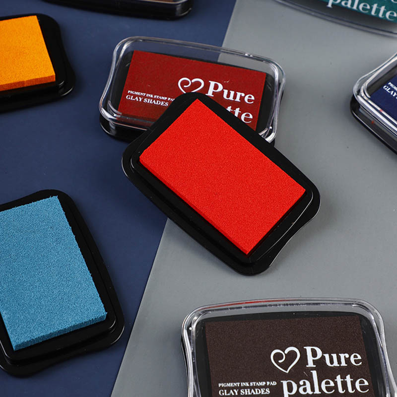 6個入り - レトロな単色スポンジインクパッド - 6つのク - Stamping Ink Pad のレビューと価格