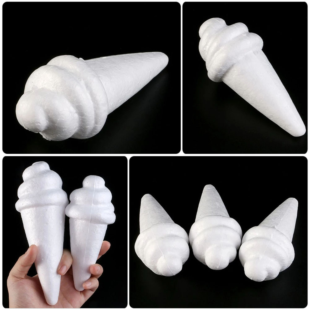 8個入り未完成アイスクリームフォームモデル、柔らかく滑らかな - Art Craft Kids のレビューと価格