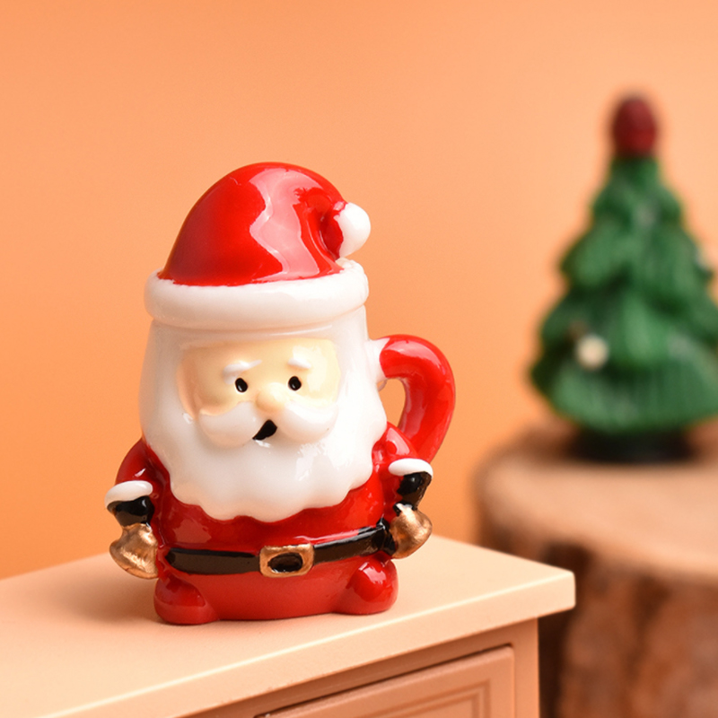 ミニサンタティーカップオーナメント - クリスマス工芸品、妖 - Art Craft Decoration のレビューと価格
