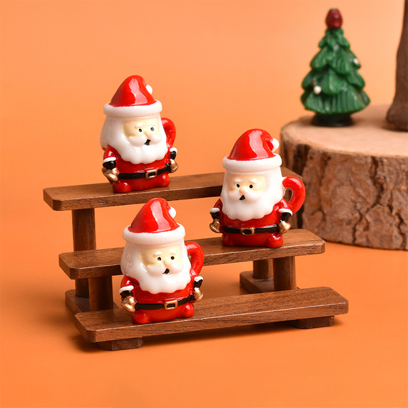 ミニサンタティーカップオーナメント - クリスマス工芸品、妖 - Art Craft Decoration のレビューと価格