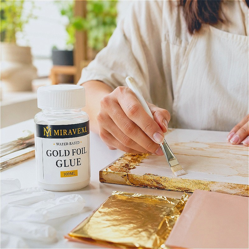 50/100ml水性金箔接着剤キット DIYクラフト接着剤  - Art Craft Event のレビューと価格