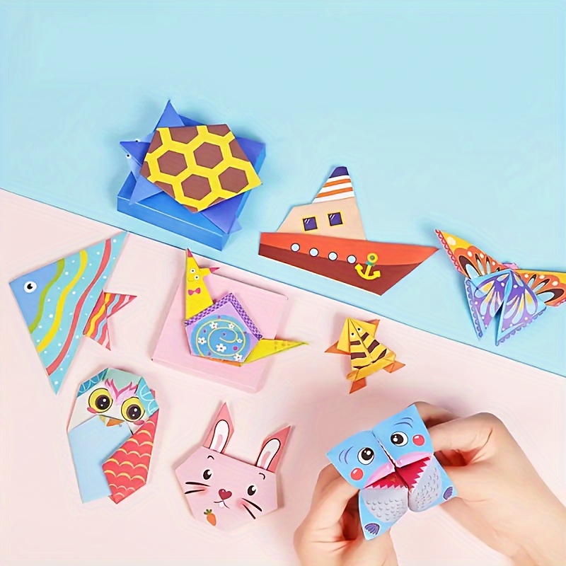 54枚の折り紙楽しいセット1セット、説明書付き、DIYアート - Art & Craft Paper Ideas のレビューと価格