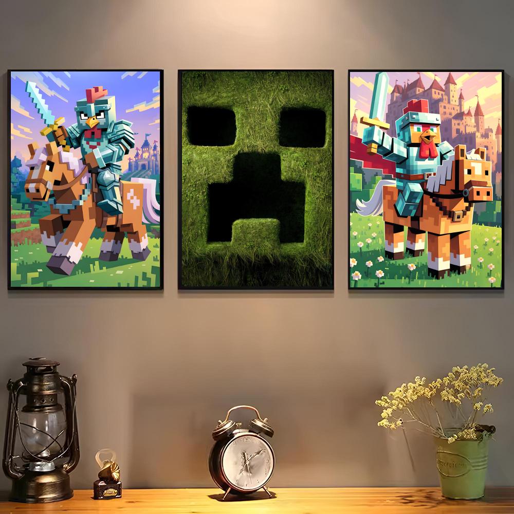 ゲーム Mine-c-crafts ポスター自己粘着アート防 - Art Craft Bar のレビューと価格