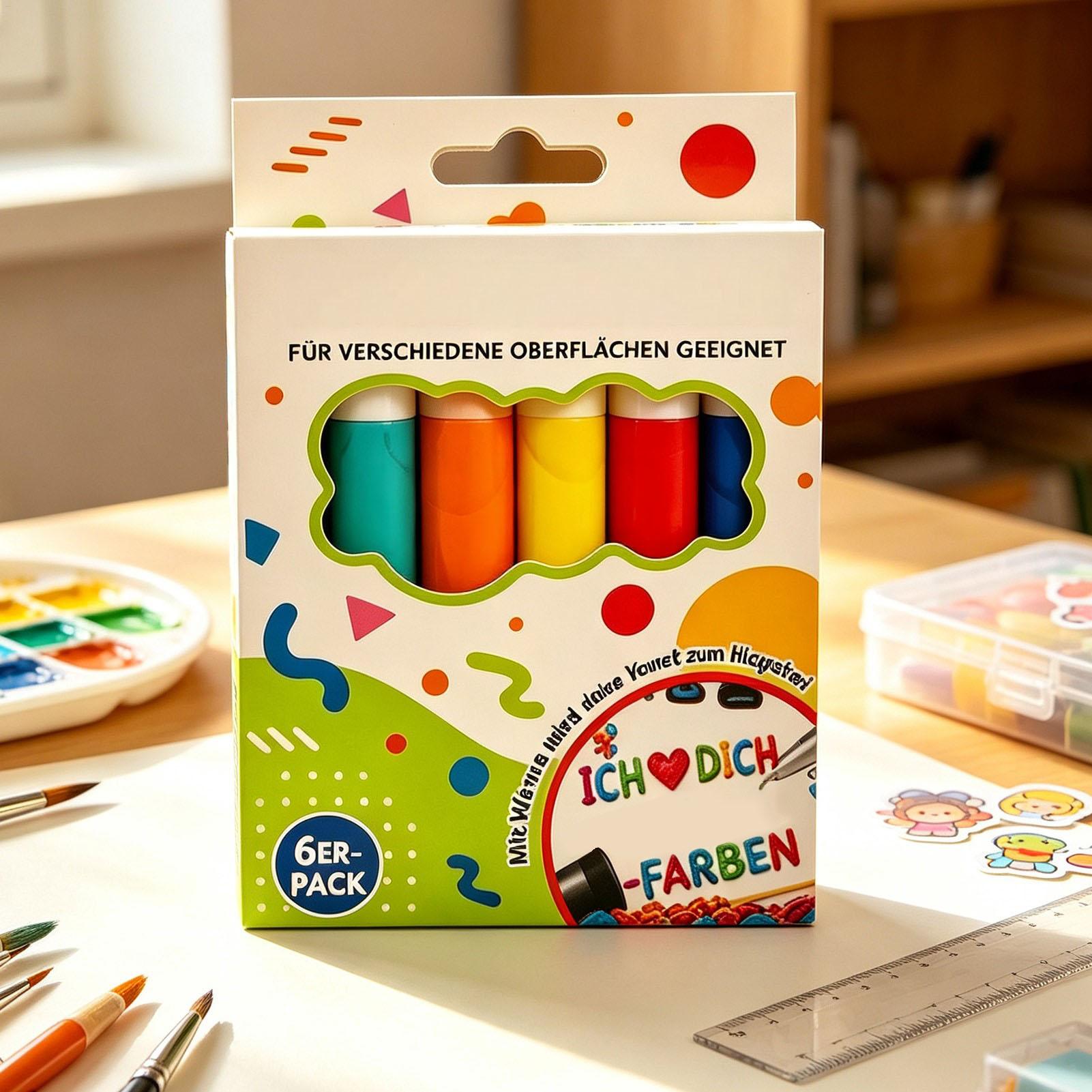 バブルペン 6/12本セット アート描画用 3Dバブルペイン - Art Craft Kids のレビューと価格