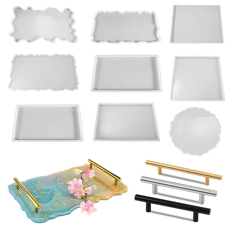 トレイエポキシ樹脂シリコンモールドDIY大型長方形ティープレ - Art Craft Board のレビューと価格