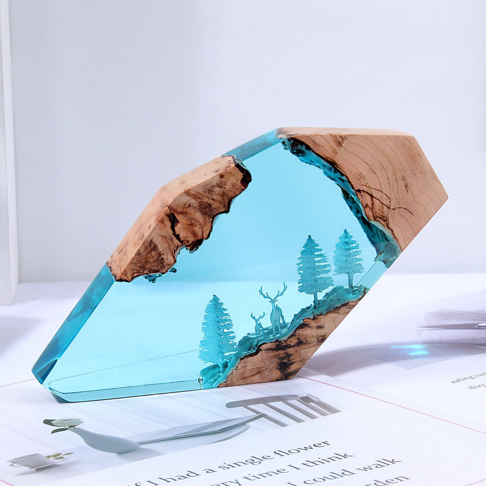 森の妖精鹿デスクトップアート、パーソナライズされた発光オーナ - Art Craft School のレビューと価格