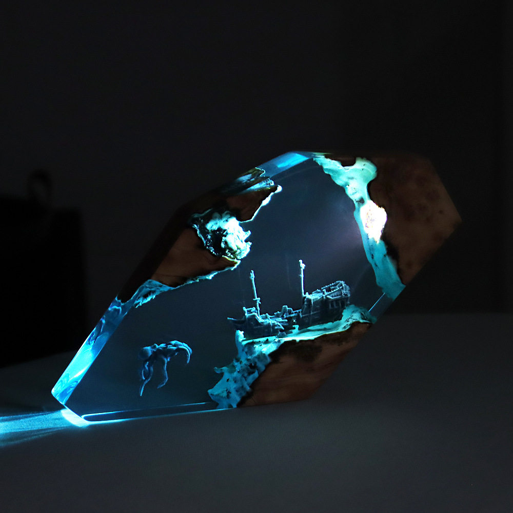 森の妖精鹿デスクトップアート、パーソナライズされた発光オーナ - Art Craft School のレビューと価格