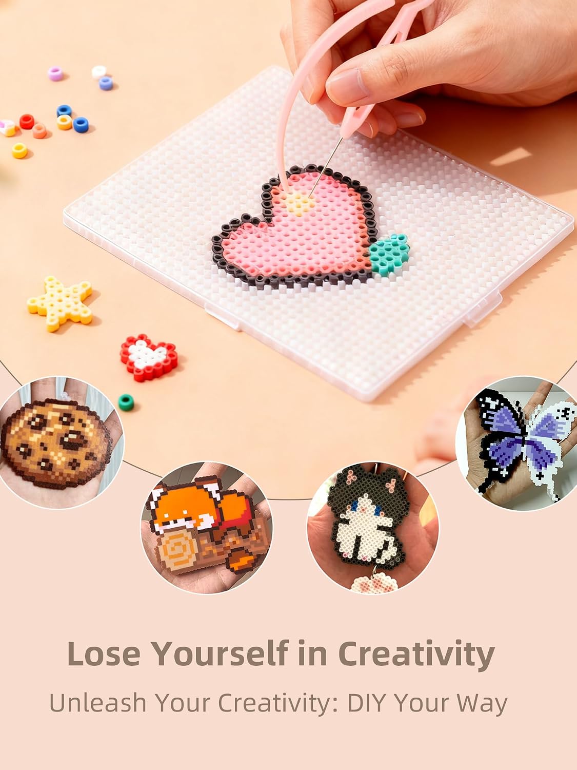 ヒューズビーズキット - 簡単DIY - 96色 53000 - Art Craft Decoration のレビューと価格