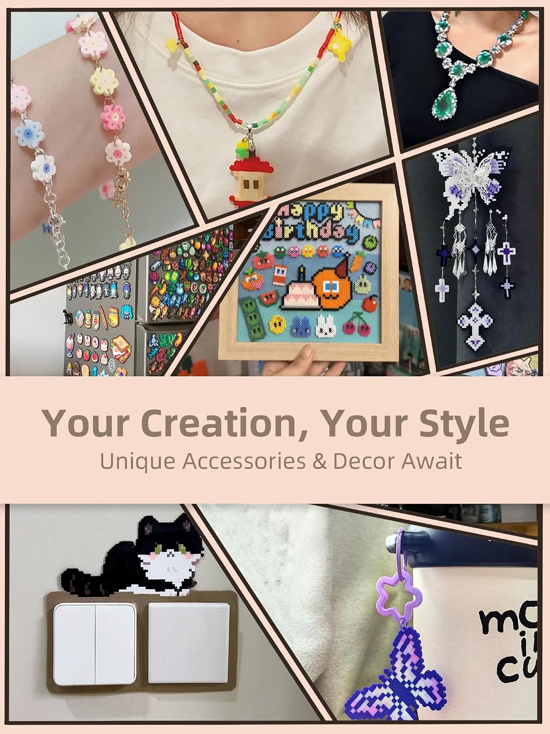 ヒューズビーズキット - 簡単DIY - 96色 53000 - Art Craft Decoration のレビューと価格
